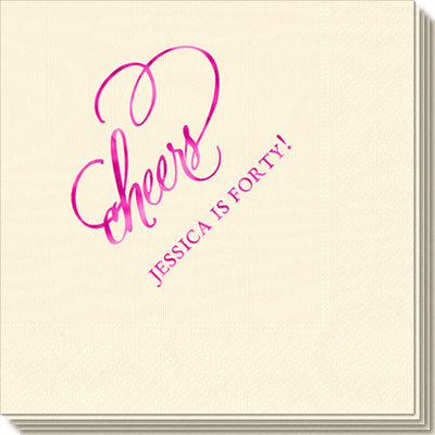 Refined Cheers Moire Napkins